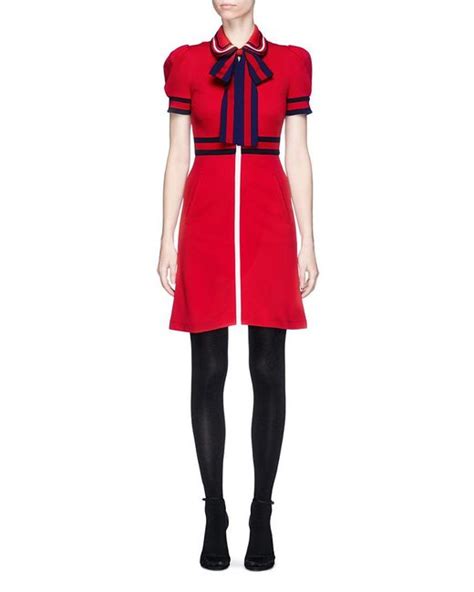 gucci red bow dress|gucci ladies dresses.